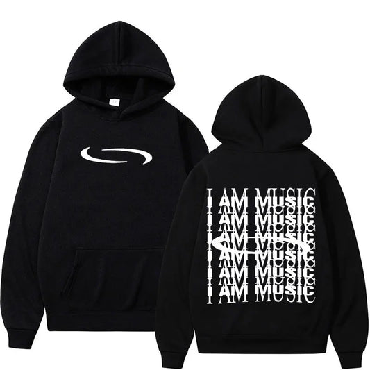 Retro Washed Playboi Carti I AM MUSIC Logo Hoodie Opium Ken Carson Narcissist Tour Antagonist Rap Sweatshirt Men Oversized Hoody