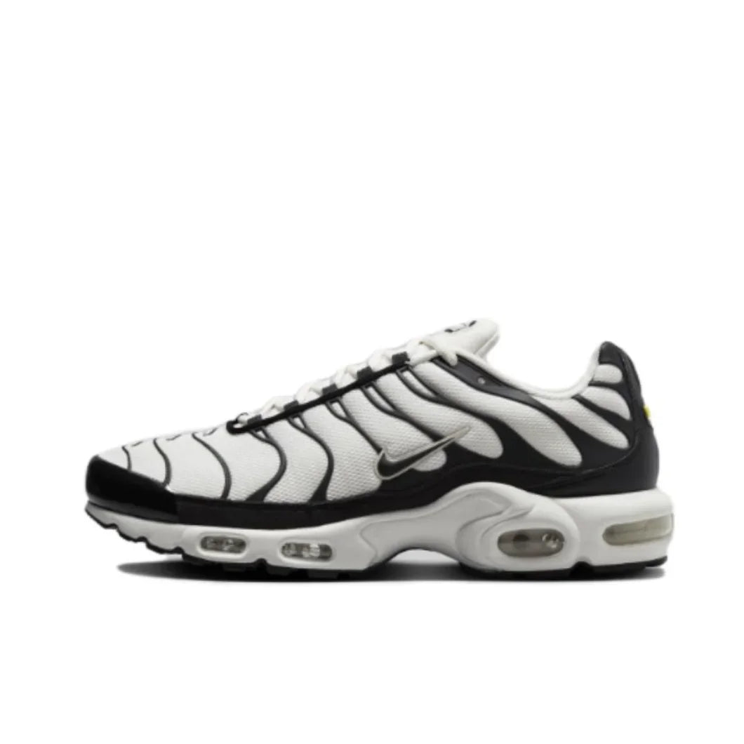 Nike New Air Max Plus TN Men's Sneakers winter Fashionable and comfortable casual shoes Lightweight and wearable Silver&Black