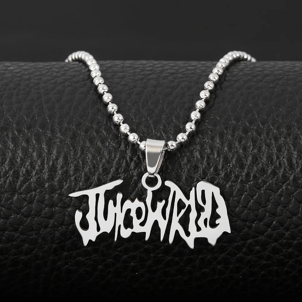 JUICE WRLD 999 Necklace Rap Hip Hop Stainless Steel Pendant Jewelry Gifts for Women Men Boys Fans Gifts Accessories