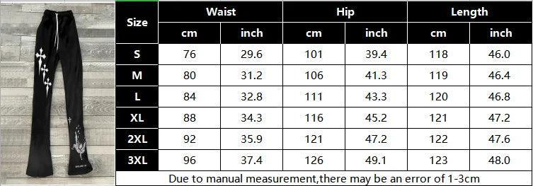 Y2k Pants Men Loose 3D Print Trousers Casual Sweatpants Mid Waist Sporty Female Clothes Streetwear Hip Hop Vintage Flared Pants