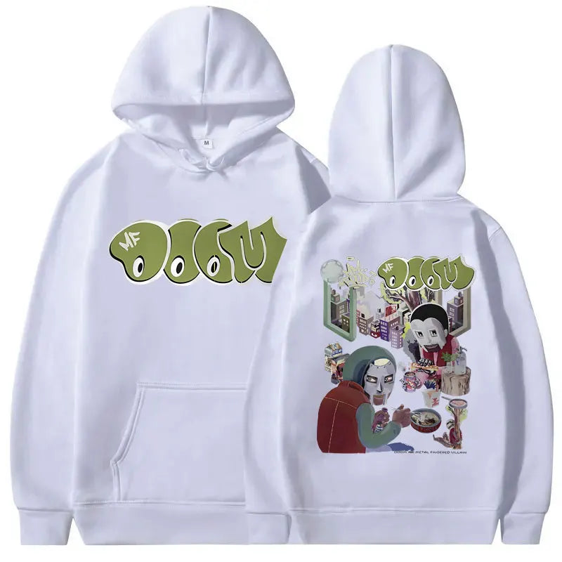 Awesome Rapper Mf Doom MM FOOD Graphic Hoodie Men Women Hip Hop Fashion Hooded Sweatshirt Men's Casual Fleece Oversized Hoodies