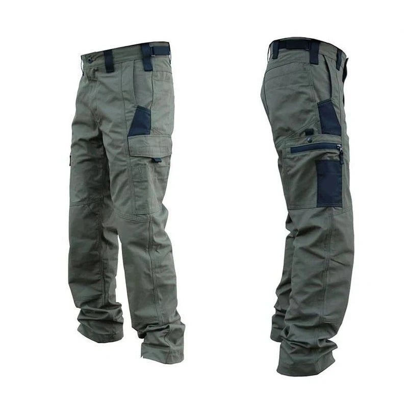 Wear Resistant Work Pant Man Multi-pocket Straight Cargo Trousers Outdoor Jogging Tactical Pants Spring Autumn Casual Trousers