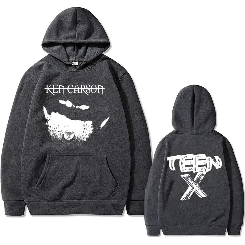 Playboi Carti Teen Graphic Print Hoodie Rapper Ken Carson Hoodies Male Vintage Oversized Streetwear Men's Hip Hop Sweatshirts