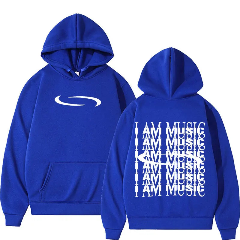 Retro Washed Playboi Carti I AM MUSIC Logo Hoodie Opium Ken Carson Narcissist Tour Antagonist Rap Sweatshirt Men Oversized Hoody