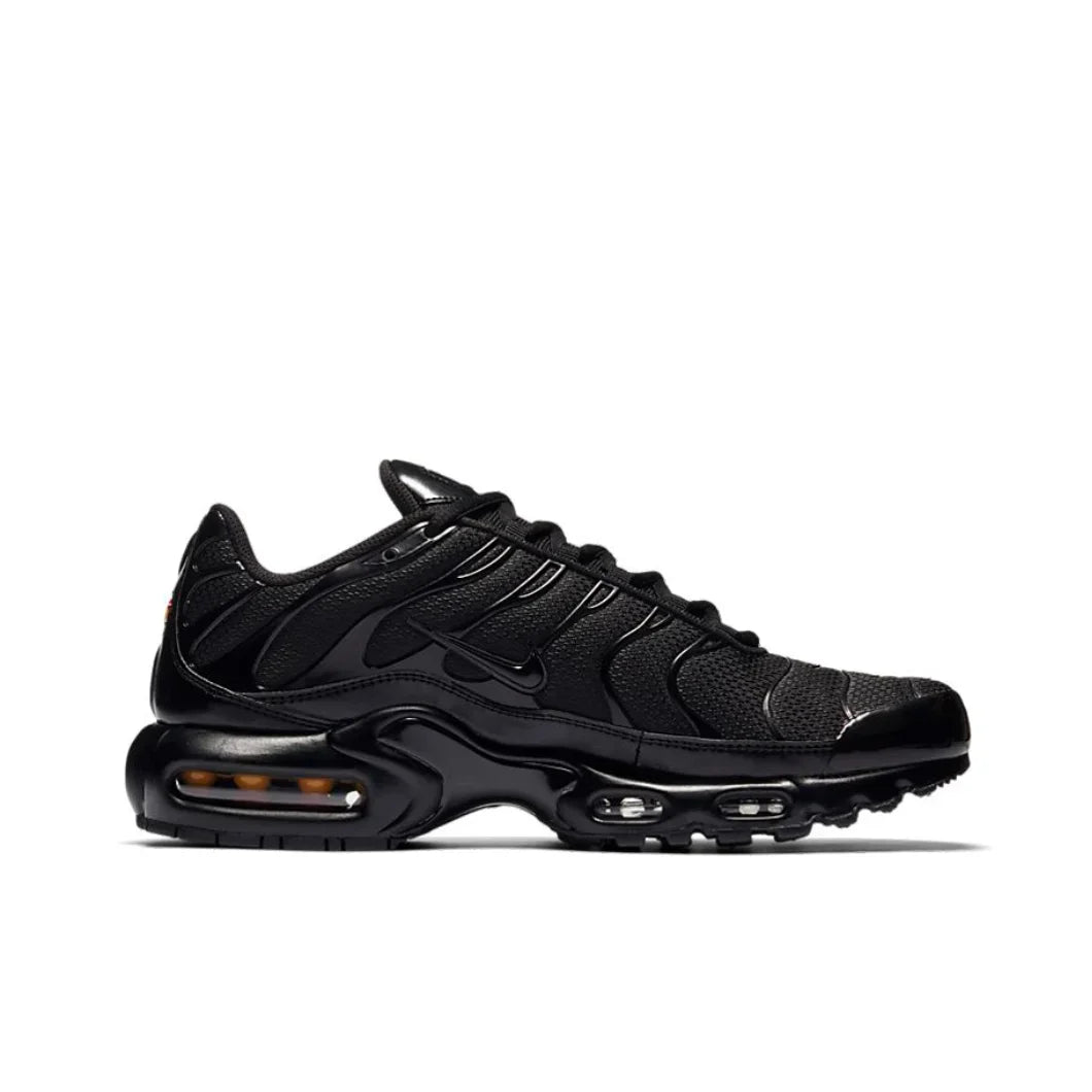 Nike New Air Max Plus TN Men's Sneakers winter Fashionable and comfortable casual shoes Lightweight and wearable Silver&Black