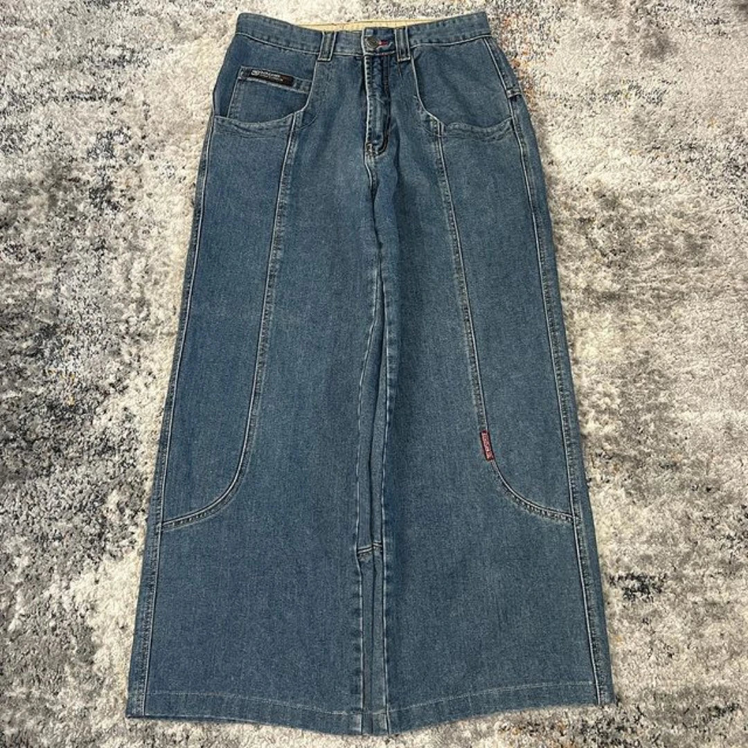 2024 Rare Vintage Y2K ECKO Plex DJ gigantic pocket wide leg baggy jeans street casual high quality pants for men and women