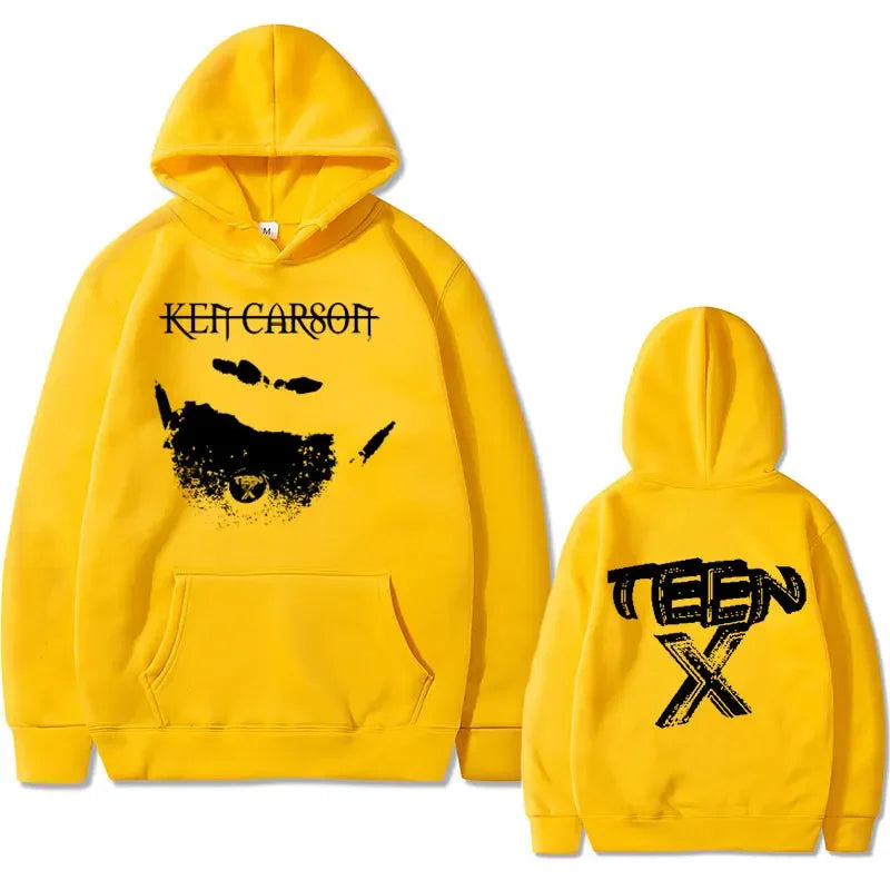 Playboi Carti Teen Graphic Print Hoodie Rapper Ken Carson Hoodies Male Vintage Oversized Streetwear Men's Hip Hop Sweatshirts