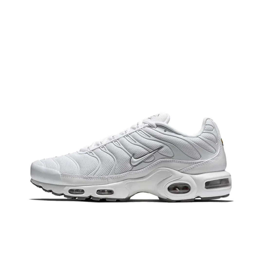 Nike New Air Max Plus TN Men's Sneakers winter Fashionable and comfortable casual shoes Lightweight and wearable Silver&Black