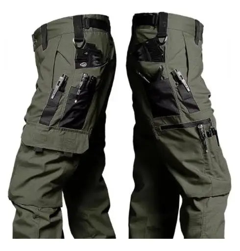 Wear Resistant Work Pant Man Multi-pocket Straight Cargo Trousers Outdoor Jogging Tactical Pants Spring Autumn Casual Trousers