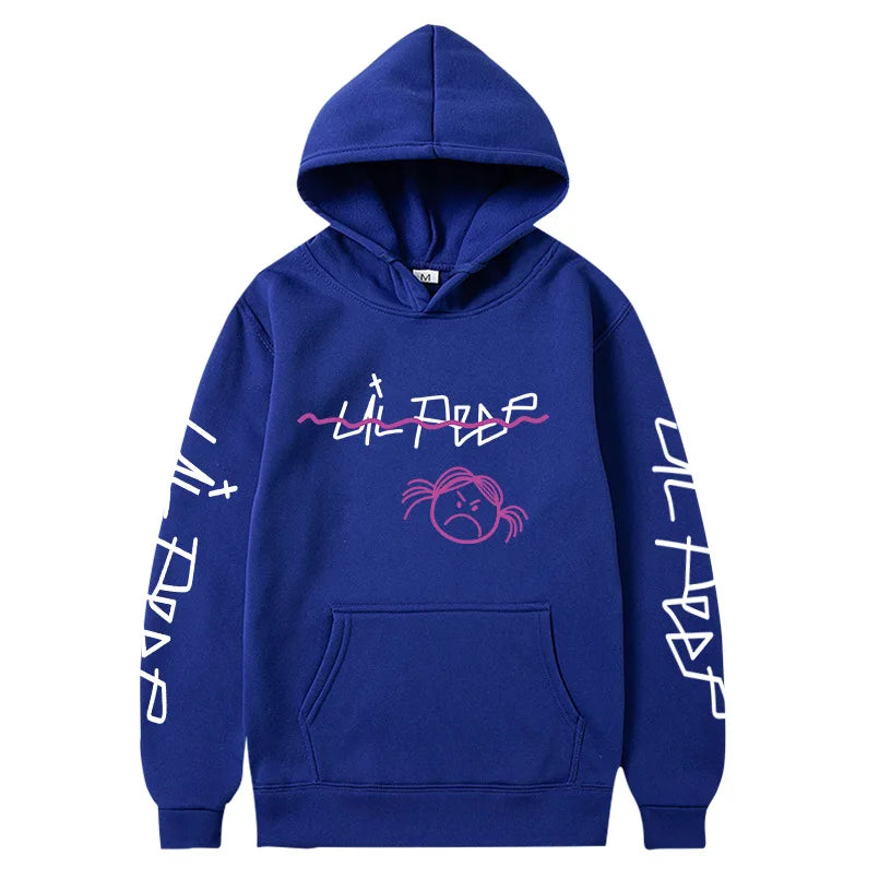 Rapper Lil Peep Hoodies Print Men Woman Oversized Hoodie Hip Hop Hooded Sweatshirts Harajuku Pullovers Unisex Tracksuit Clothing