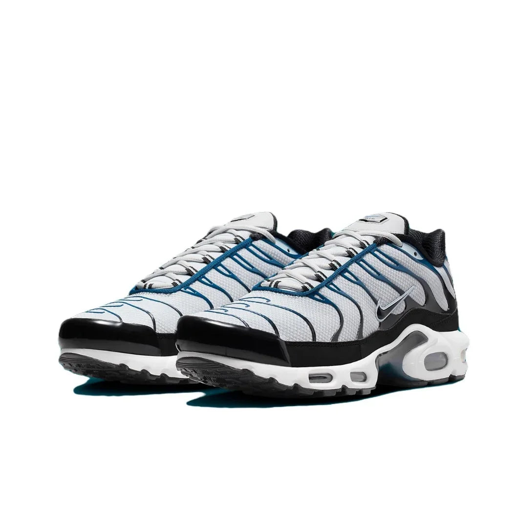 Nike New Air Max Plus TN Men's Sneakers winter Fashionable and comfortable casual shoes Lightweight and wearable Silver&Black