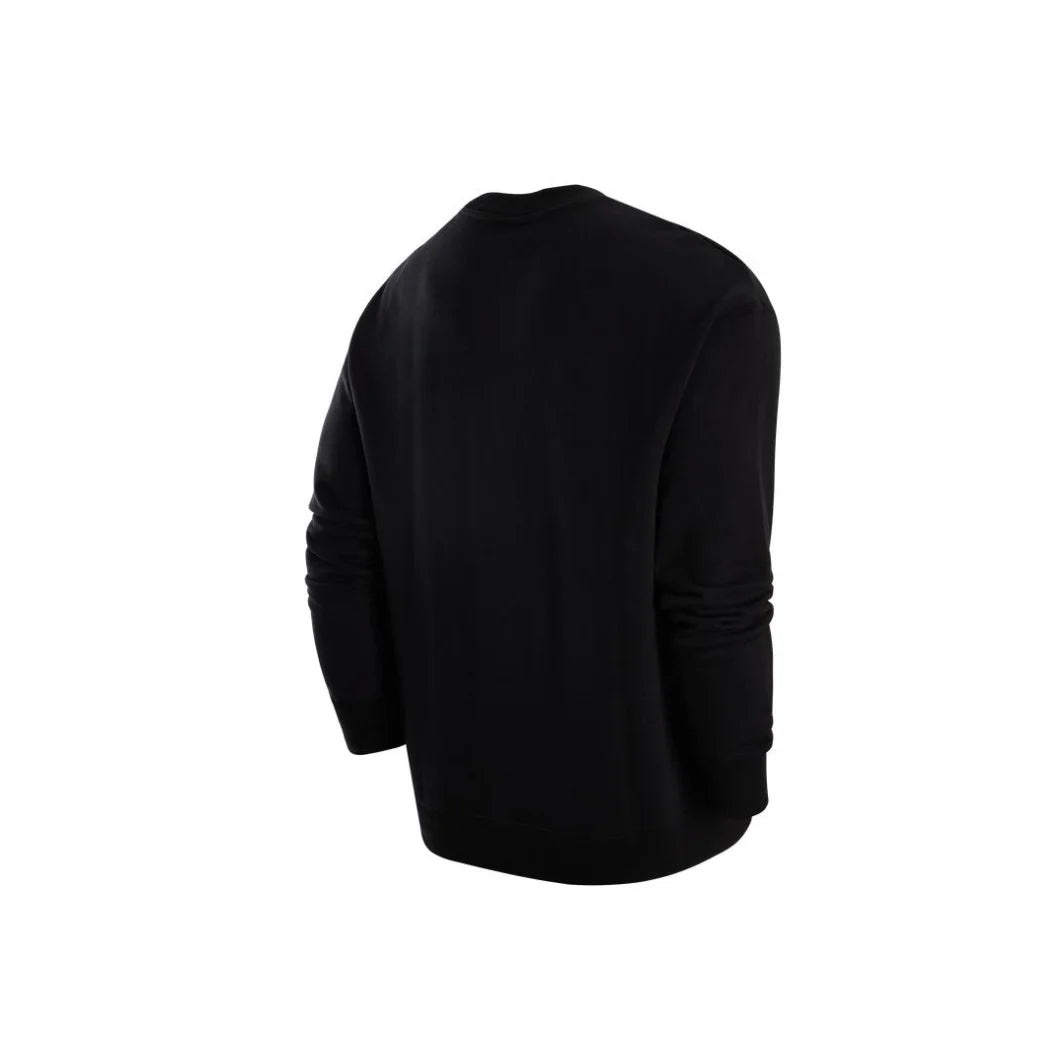 Nike authentic embroidery spring and autumn thin men's fashion classic long-sleeved round neck casual sweater black