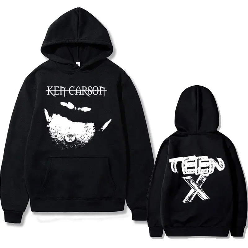 Playboi Carti Teen Graphic Print Hoodie Rapper Ken Carson Hoodies Male Vintage Oversized Streetwear Men's Hip Hop Sweatshirts