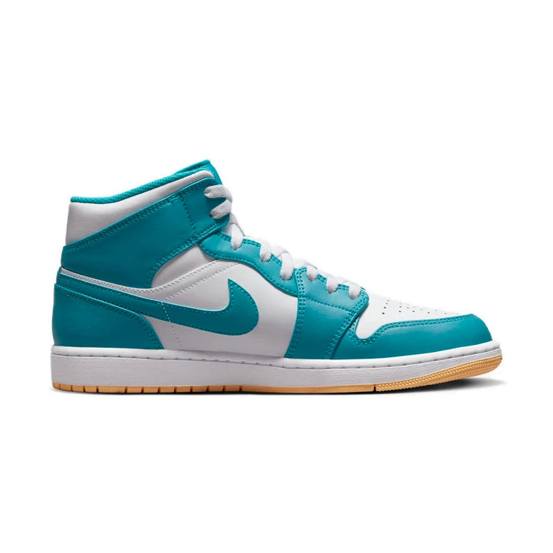 Air Jordan 1 Mid Shock Leather Comfortable Shock Absorbent Anti Slip Wear Resistant Mid Top Retro Basketball Shoes for Men