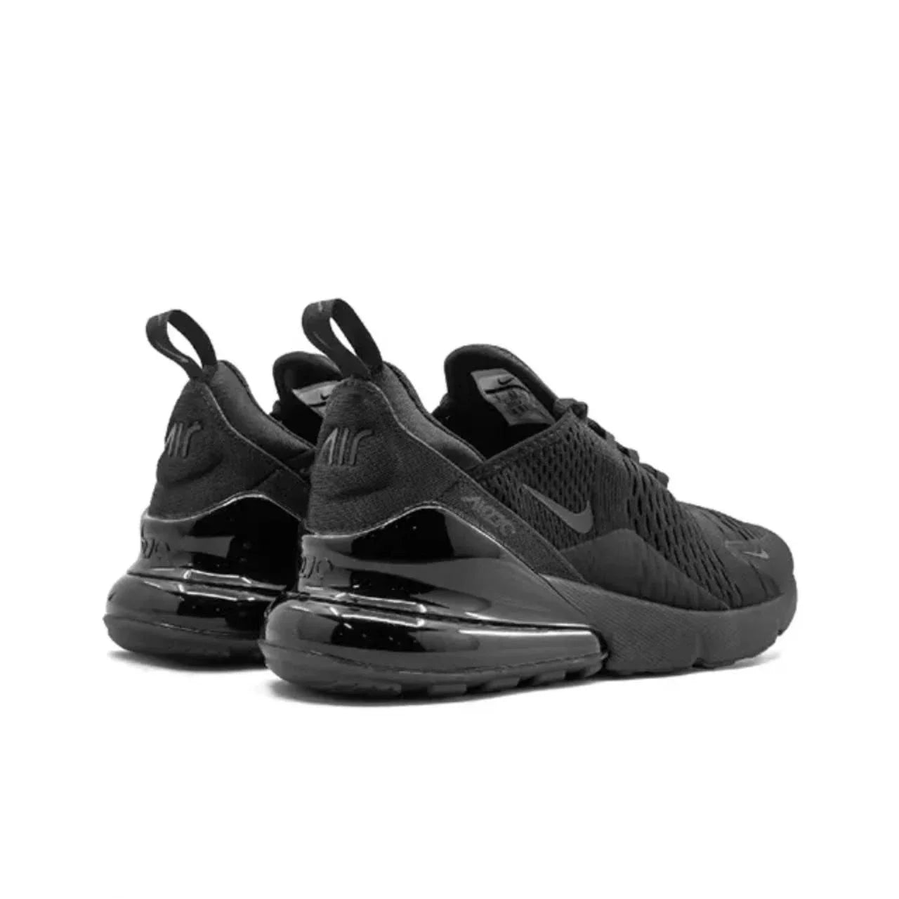 Nike Air Max 270 Mesh Shock Absorption Non-Slip Abrasion Resistant Low Top Air Cushion Running Shoes Unisex Black & White