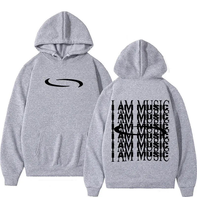 Retro Washed Playboi Carti I AM MUSIC Logo Hoodie Opium Ken Carson Narcissist Tour Antagonist Rap Sweatshirt Men Oversized Hoody