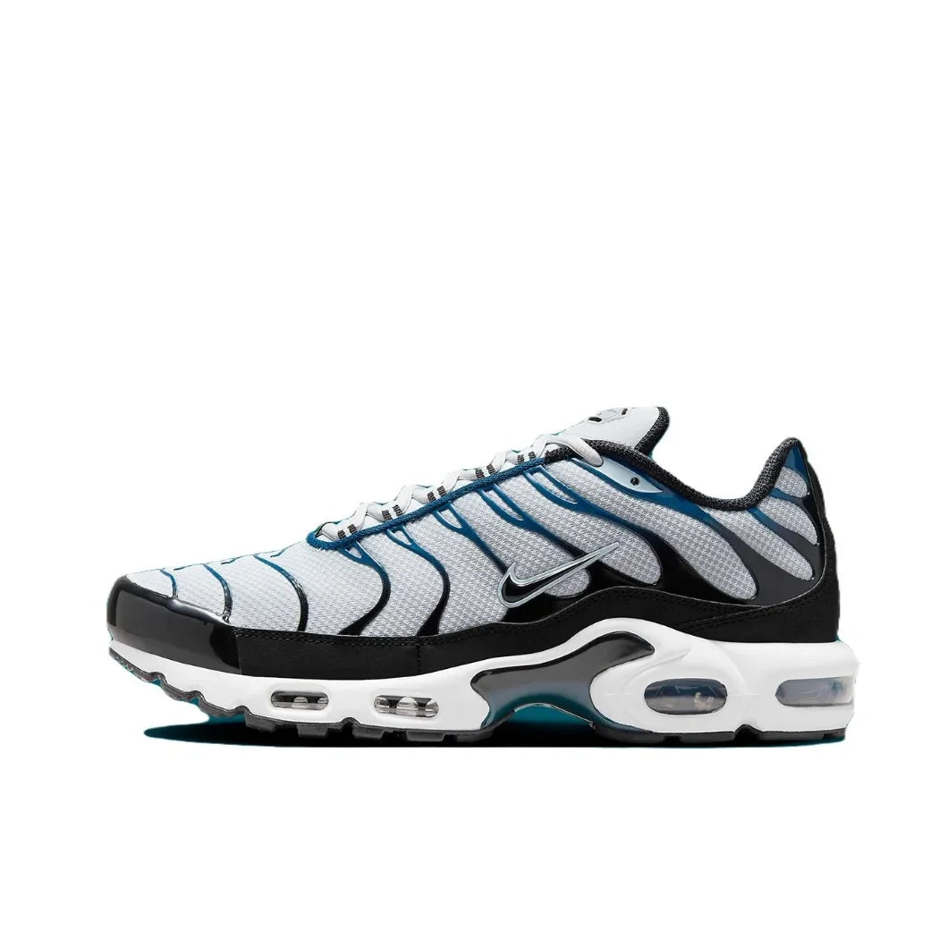 Nike New Air Max Plus TN Men's Sneakers winter Fashionable and comfortable casual shoes Lightweight and wearable Silver&Black