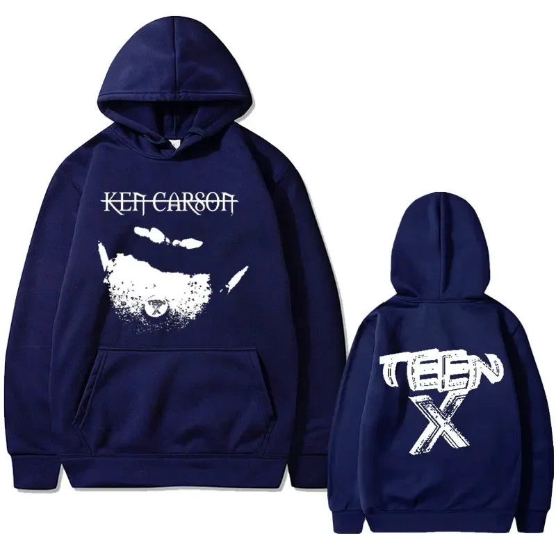 Playboi Carti Teen Graphic Print Hoodie Rapper Ken Carson Hoodies Male Vintage Oversized Streetwear Men's Hip Hop Sweatshirts