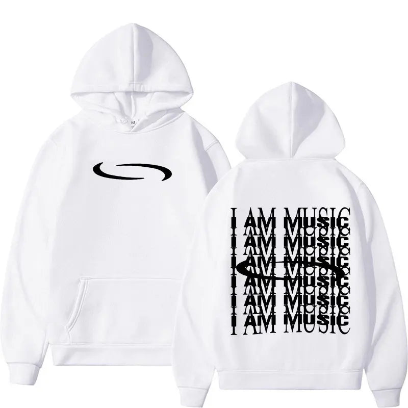 Retro Washed Playboi Carti I AM MUSIC Logo Hoodie Opium Ken Carson Narcissist Tour Antagonist Rap Sweatshirt Men Oversized Hoody