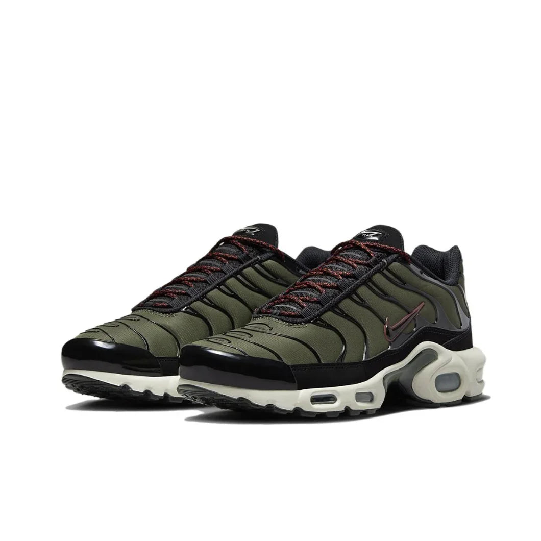 Nike New Air Max Plus TN Men's Sneakers winter Fashionable and comfortable casual shoes Lightweight and wearable Silver&Black