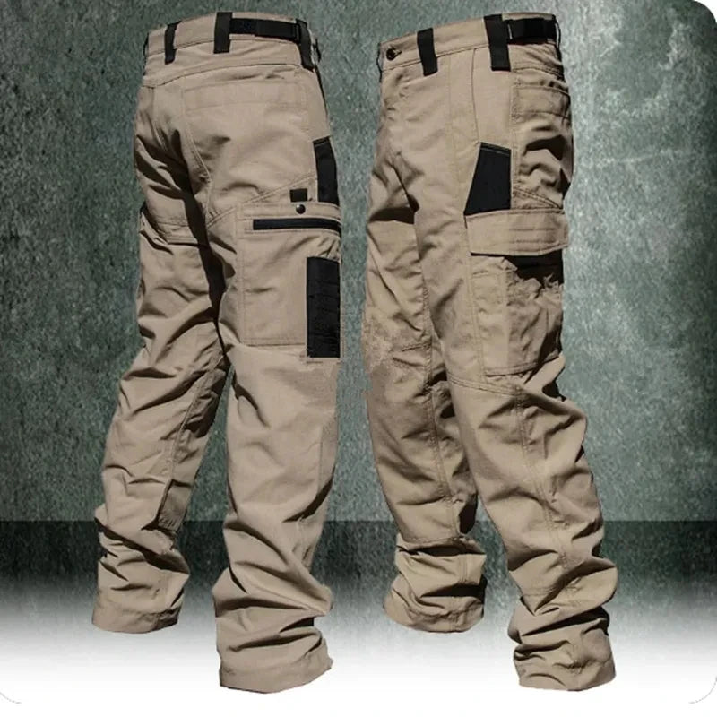 Wear Resistant Work Pant Man Multi-pocket Straight Cargo Trousers Outdoor Jogging Tactical Pants Spring Autumn Casual Trousers