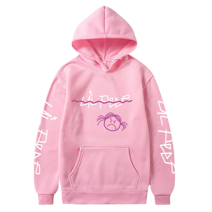 Rapper Lil Peep Hoodies Print Men Woman Oversized Hoodie Hip Hop Hooded Sweatshirts Harajuku Pullovers Unisex Tracksuit Clothing