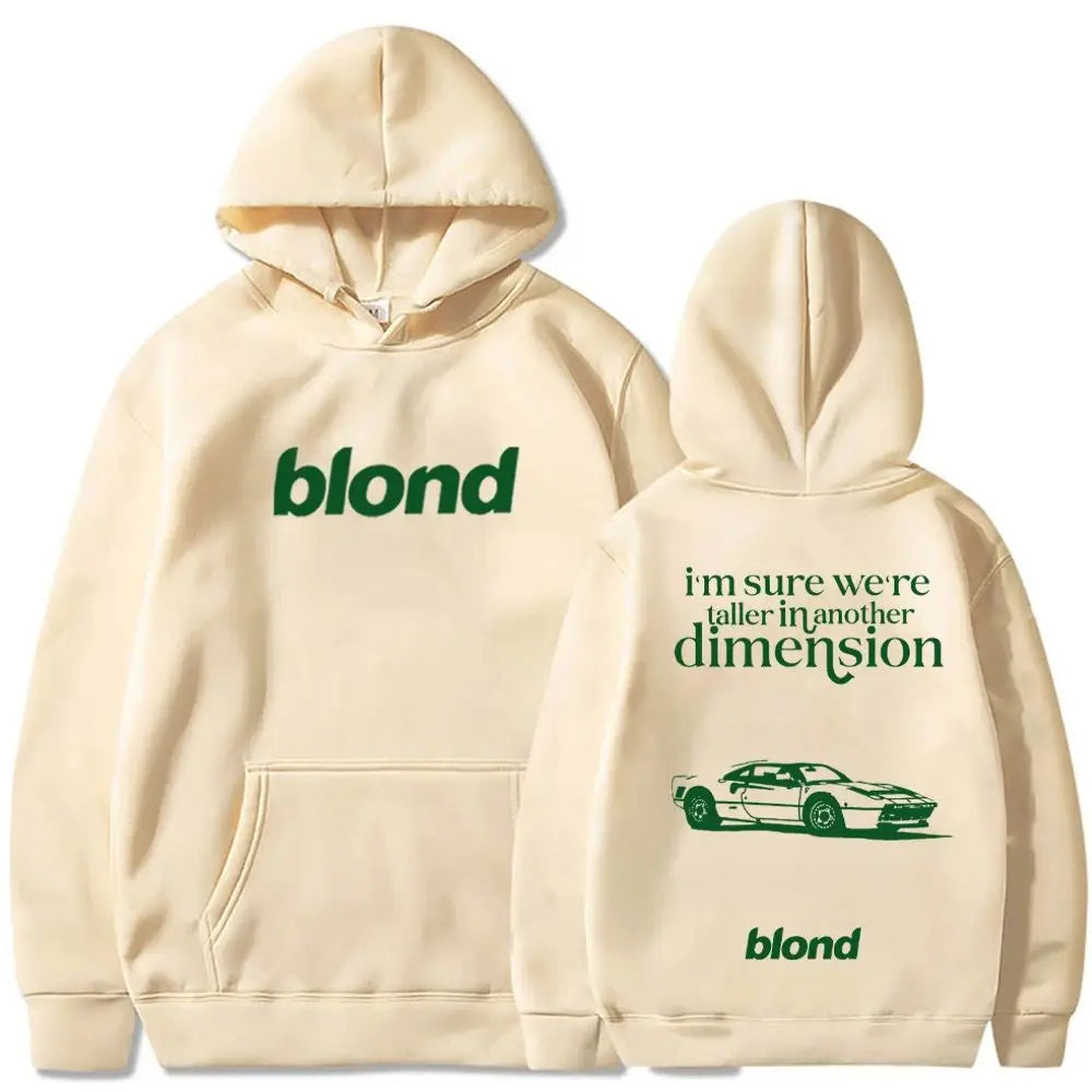 Frank Ocean Blonde Album Hoodie Frank Ocean White Ferrari Music Ladies Harajuku Long Sleeve Sweatshirt Unisex