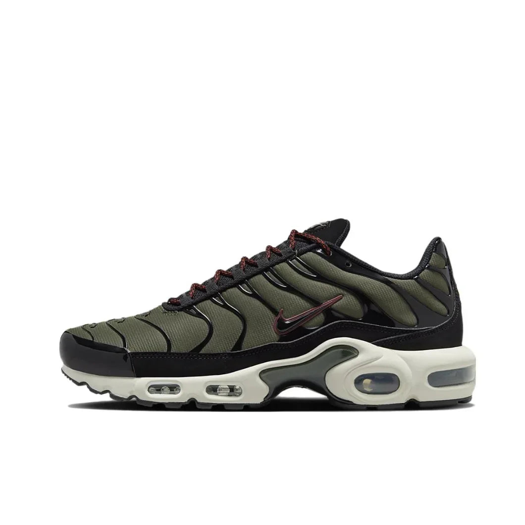 Nike New Air Max Plus TN Men's Sneakers winter Fashionable and comfortable casual shoes Lightweight and wearable Silver&Black