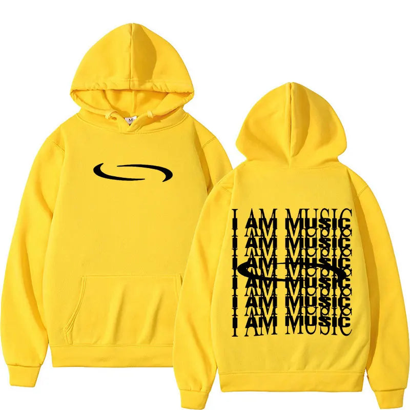 Retro Washed Playboi Carti I AM MUSIC Logo Hoodie Opium Ken Carson Narcissist Tour Antagonist Rap Sweatshirt Men Oversized Hoody