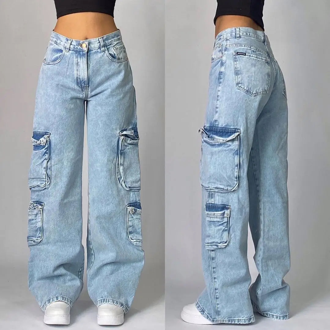 Streetwear Fashion New Oversized Print Baggy Jeans Men Y2K Harajuku Vintage Pop Gothic High Waist Casual Wide Leg Pants Trousers