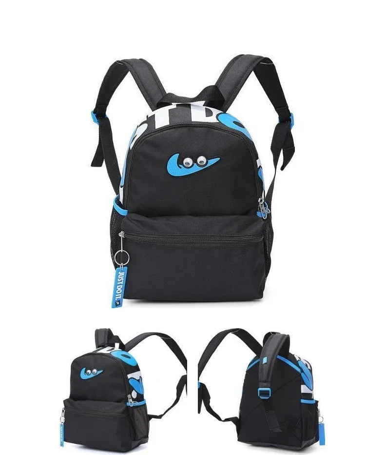 Original Nike Unisex Backpack Sports Bag Cartoon Student Bag Casual Men's And Women's Running Bag