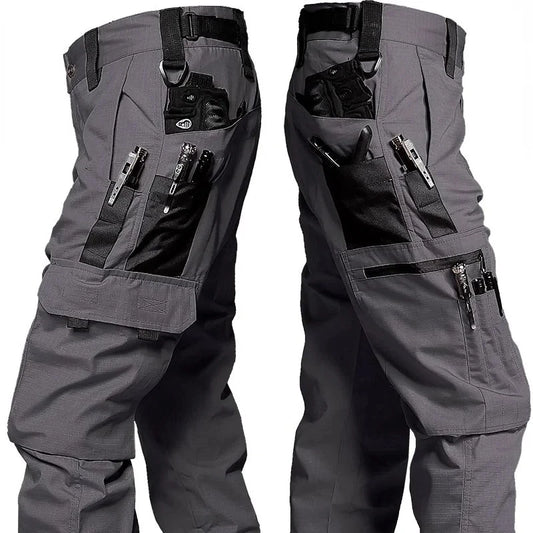 Wear Resistant Work Pant Man Multi-pocket Straight Cargo Trousers Outdoor Jogging Tactical Pants Spring Autumn Casual Trousers