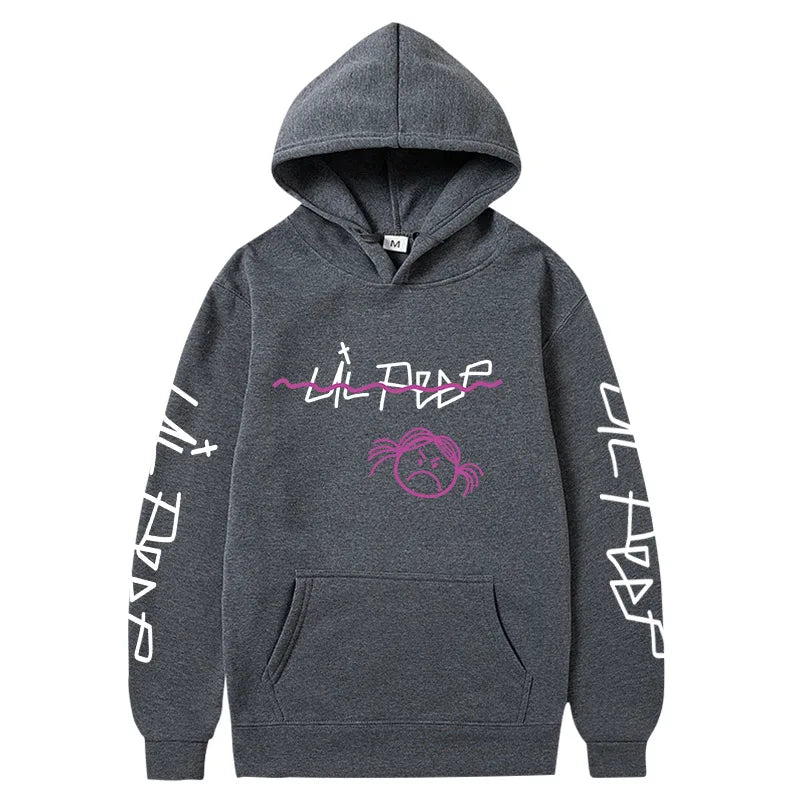 Rapper Lil Peep Hoodies Print Men Woman Oversized Hoodie Hip Hop Hooded Sweatshirts Harajuku Pullovers Unisex Tracksuit Clothing