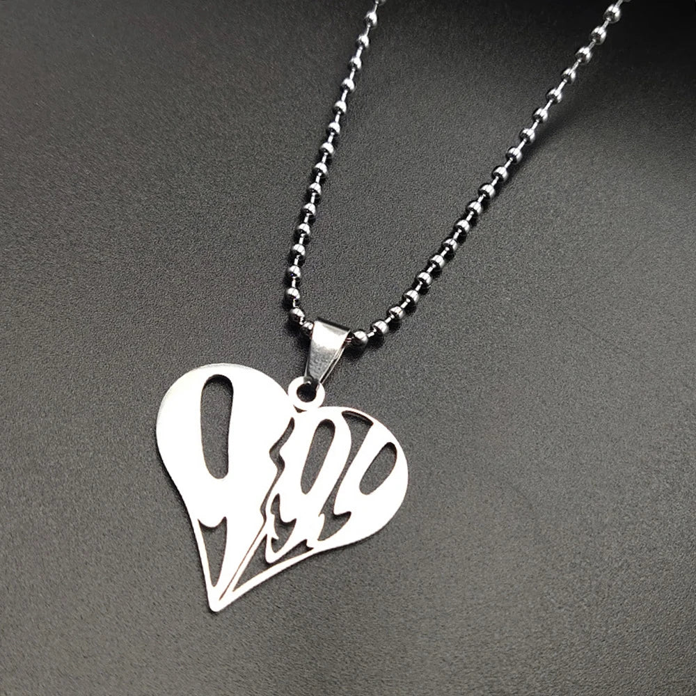 JUICE WRLD 999 Necklace Rap Hip Hop Stainless Steel Pendant Jewelry Gifts for Women Men Boys Fans Gifts Accessories