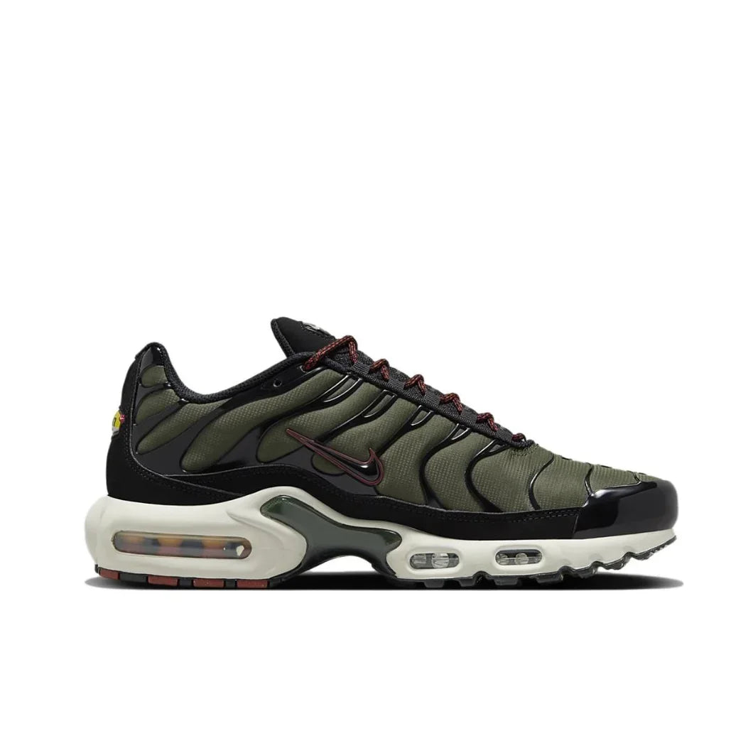 Nike New Air Max Plus TN Men's Sneakers winter Fashionable and comfortable casual shoes Lightweight and wearable Silver&Black