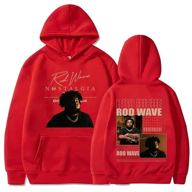 2024 Rod Wave Tour Fashion Casual Nostalgic Hip Hop Music Printed Hoodie Men's and Women's Pullover Fans Luxury Gift Tops Hoodie