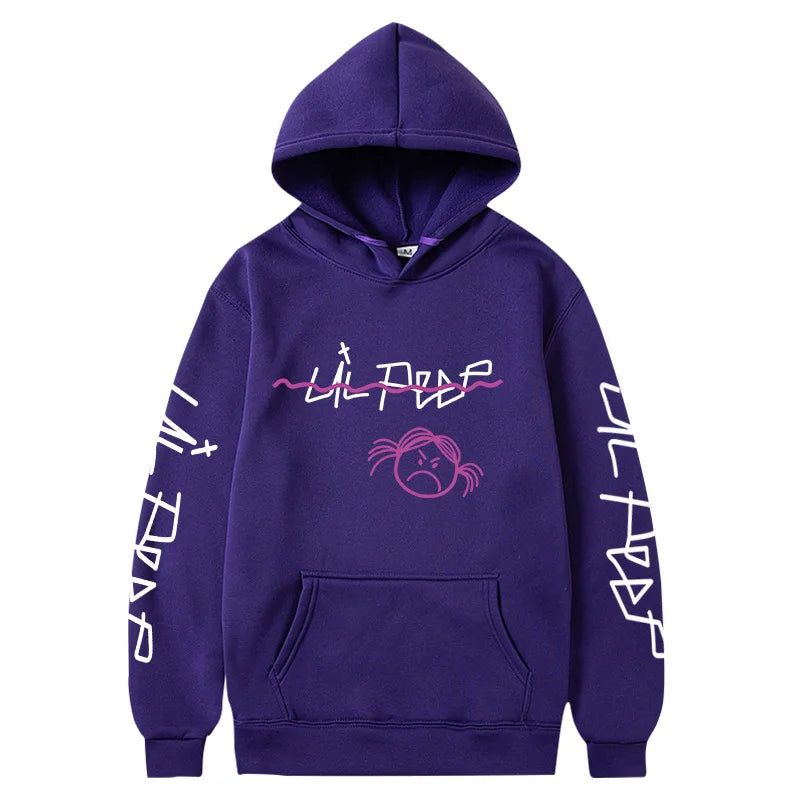 Rapper Lil Peep Hoodies Print Men Woman Oversized Hoodie Hip Hop Hooded Sweatshirts Harajuku Pullovers Unisex Tracksuit Clothing