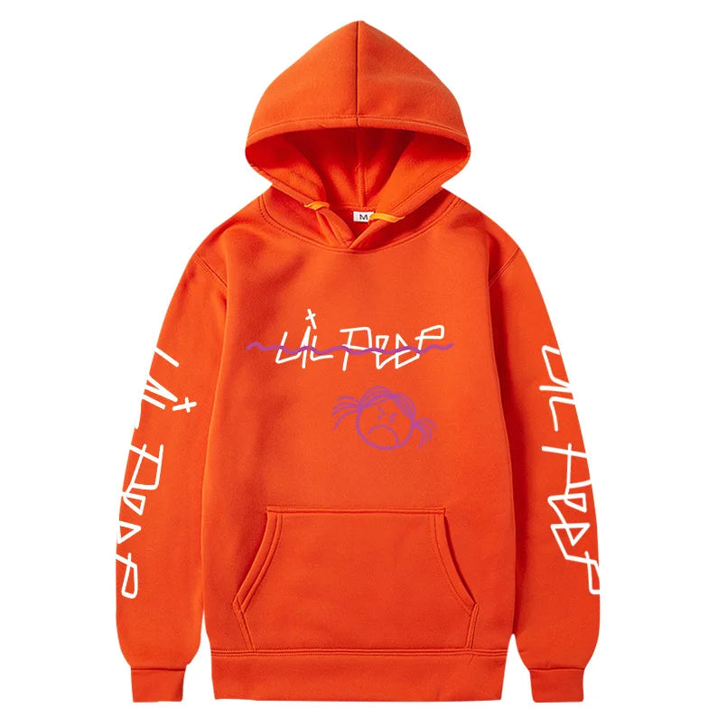 Rapper Lil Peep Hoodies Print Men Woman Oversized Hoodie Hip Hop Hooded Sweatshirts Harajuku Pullovers Unisex Tracksuit Clothing