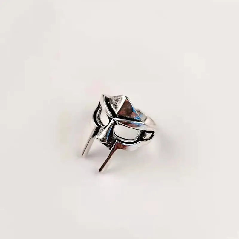 Goth Hip Hop MF DOOM Mask Rings For Men Gladiator Punk Style Egyptian Pharaoh Male Ring Classic Retro Jewelry Party Accessories